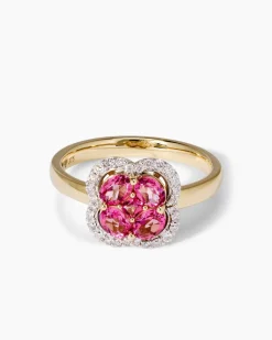 Ring mit Topas & Brillanten