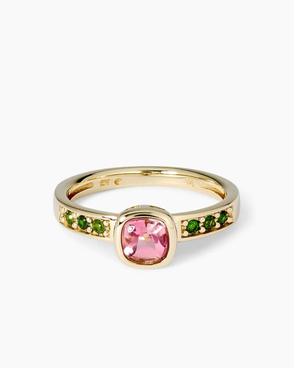 Ring mit Turmalin & Chromdiopsid