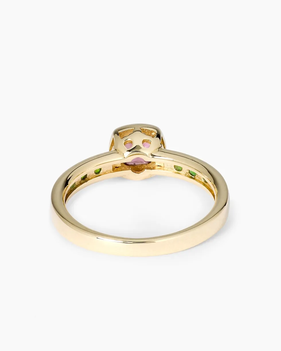 Ring mit Turmalin & Chromdiopsid