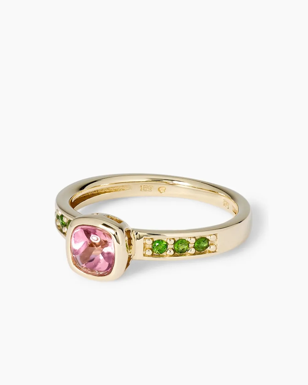 Ring mit Turmalin & Chromdiopsid