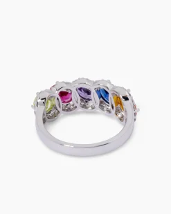 Ring mit Zirkonia und Kristallen