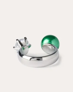Ring MK-Perle 10 mm & Zirkonia