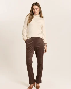 Rollkragenpullover mit Ajourmuster