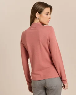 Rollkragenpullover mit Rautenmuster