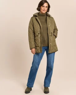 Rollkragenpullover mit Zopfmuster