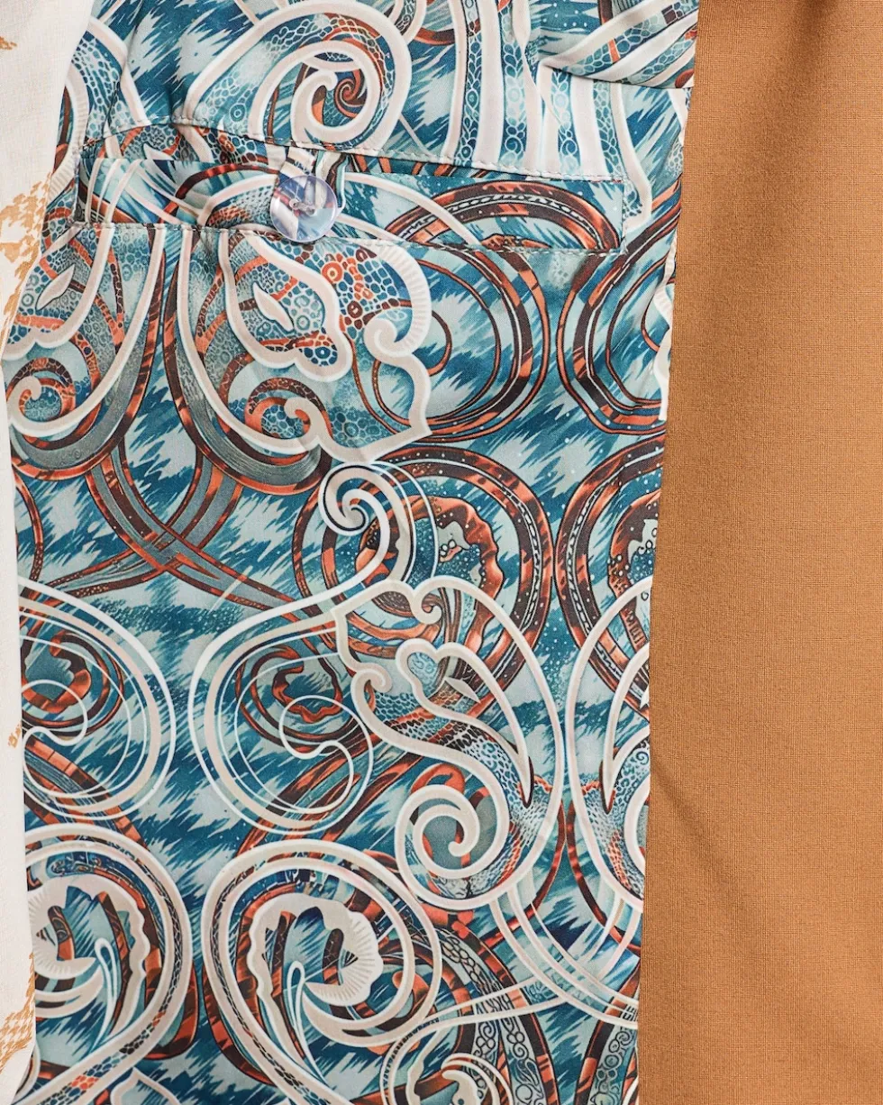 Satin-Top mit Spitze