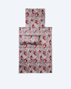 Satin-Wendebettwäsche "Koi Design", 3tlg.