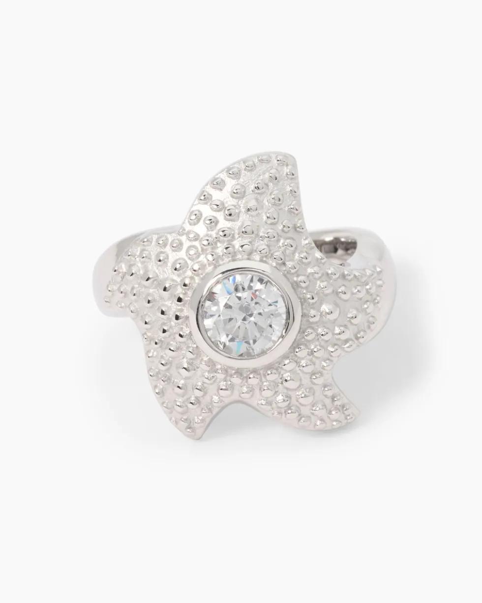 Seestern-Ring mit Zirkonia