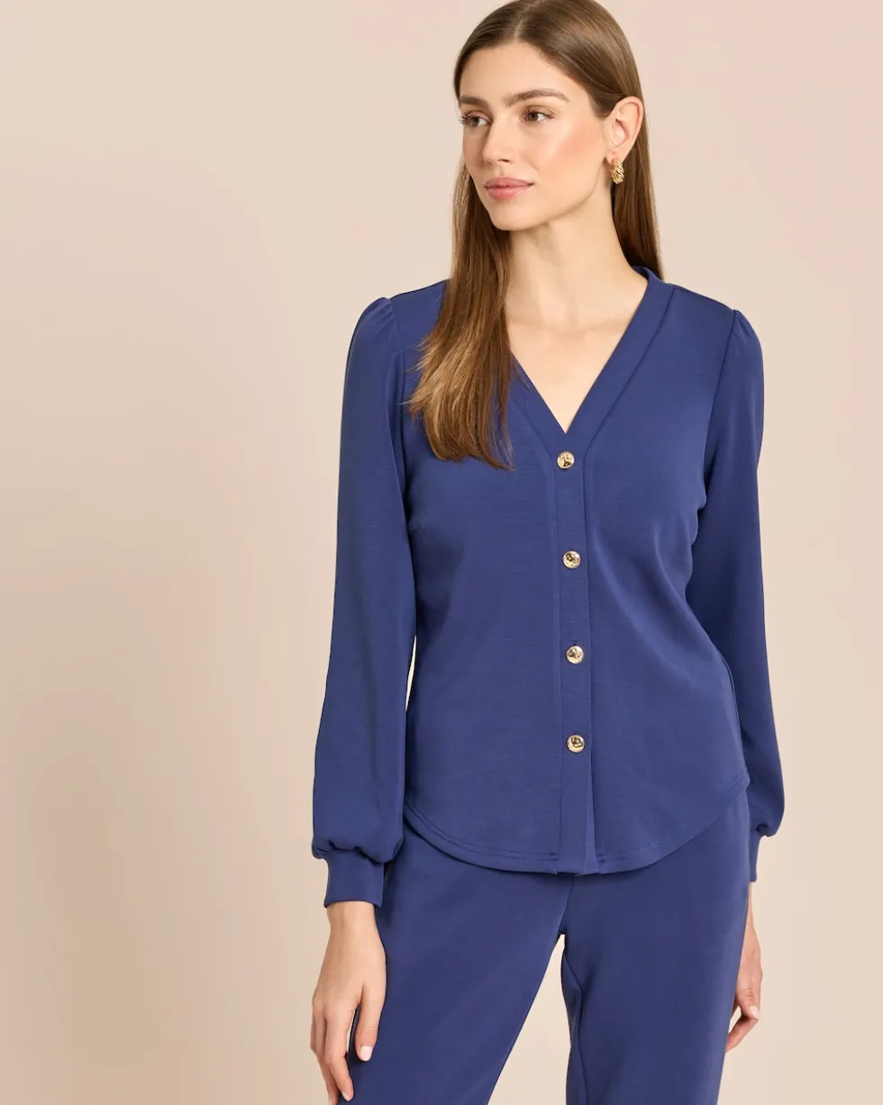 Seidentraum Cardigan mit Knöpfen