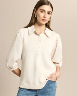 Seidentraum Shirt im Materialmix