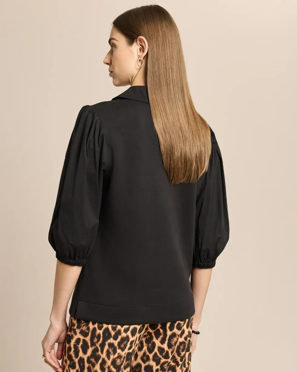 Seidentraum Shirt im Materialmix