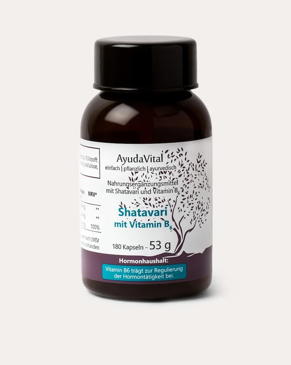 Shatavari mit Vitamin B6, 180 Kps.