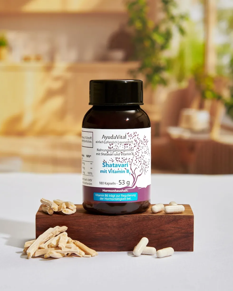 Shatavari mit Vitamin B6, 180 Kps.