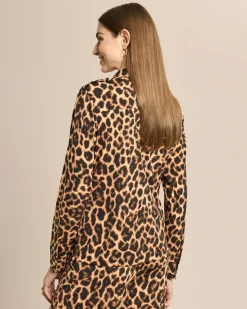 Shirtbluse mit Leoprint