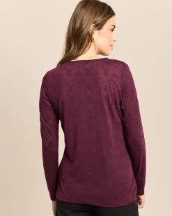 Shirt Henley-Kragen, Logo-Ausbrenner