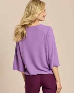Shirt in Waffel-Optik