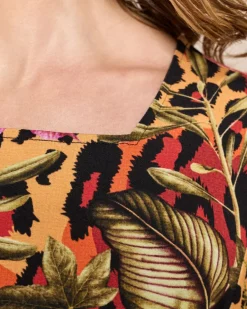 Shirt mit Animal- und Blumenprint