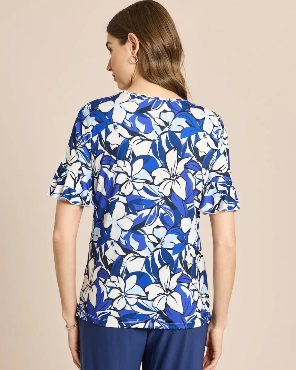 Shirt mit Blumendruck
