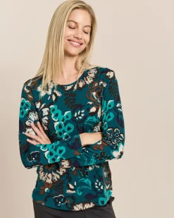 Shirt mit Blumen-Druck