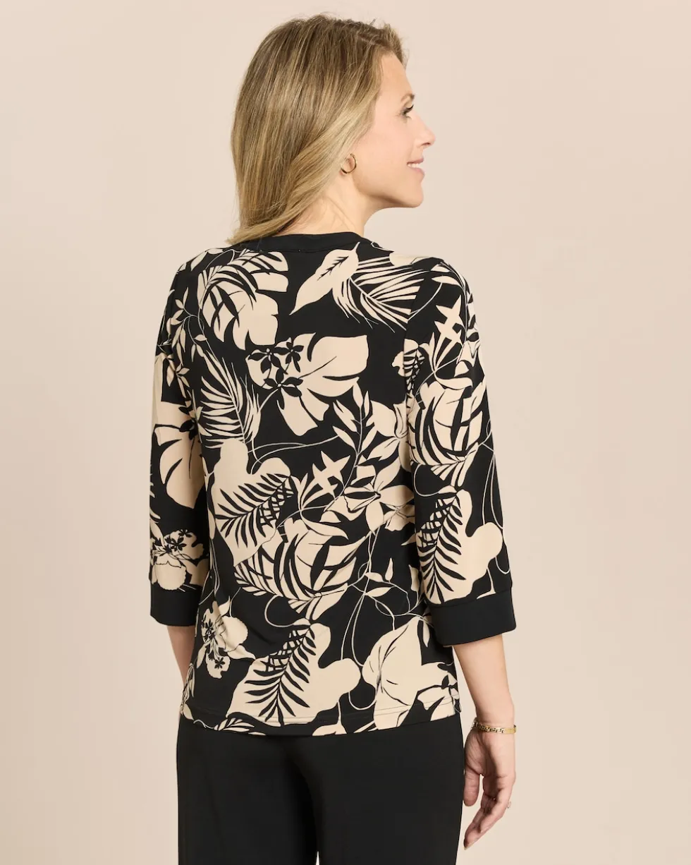 Shirt mit Blumendruck