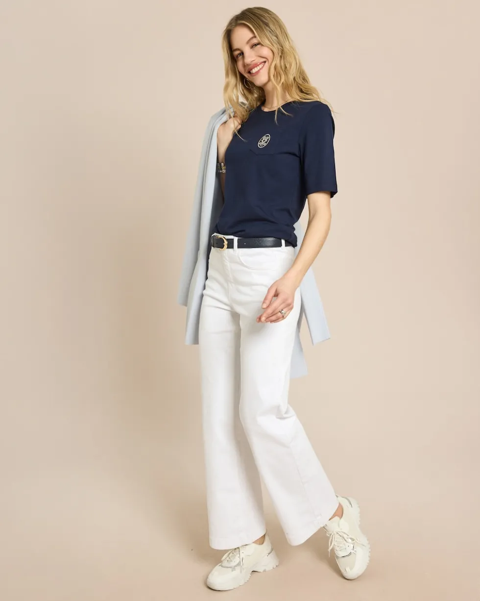 Shirt mit Brusttasche und Logo