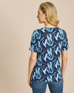 Shirt mit floralem Animal Druck