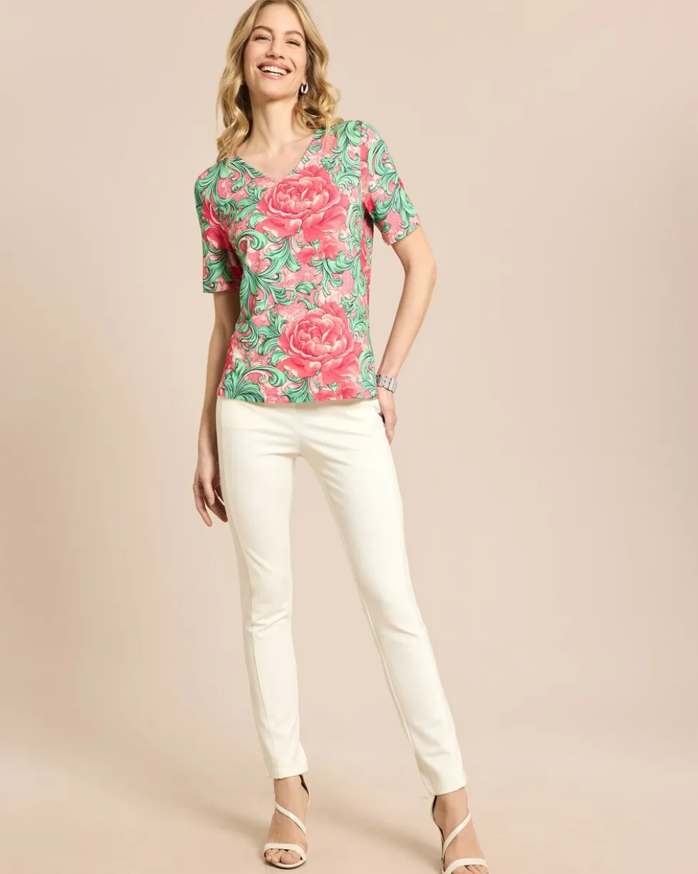 Shirt mit floralem Ornamentprint