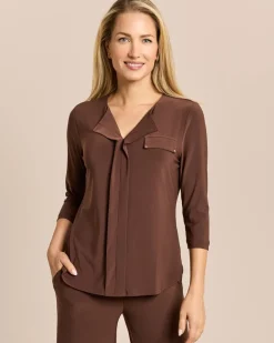 Shirt mit Frontfalte