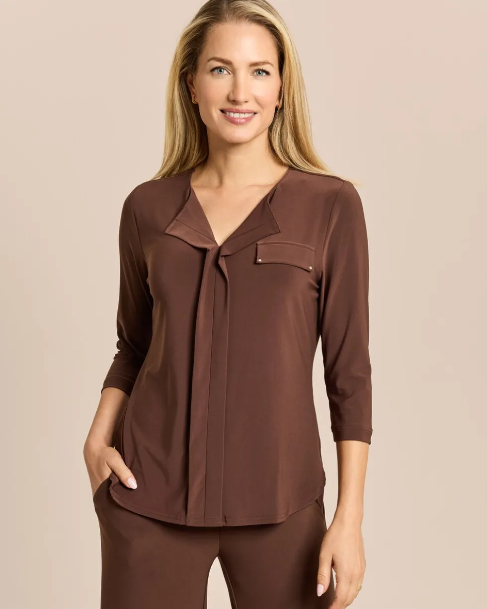 Shirt mit Frontfalte