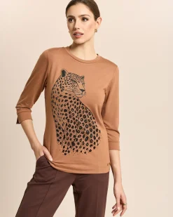 Shirt mit Gepard-Applikation
