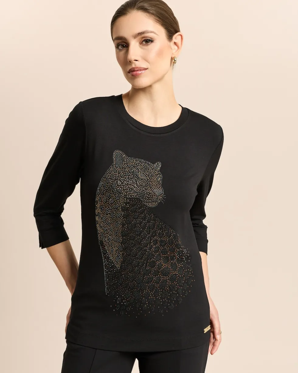 Shirt mit Gepard-Applikation