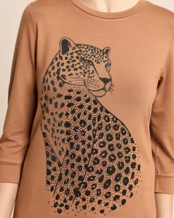Shirt mit Gepard-Applikation