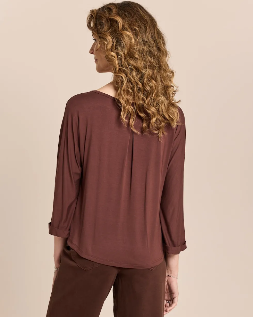 Shirt mit Kellerfalte