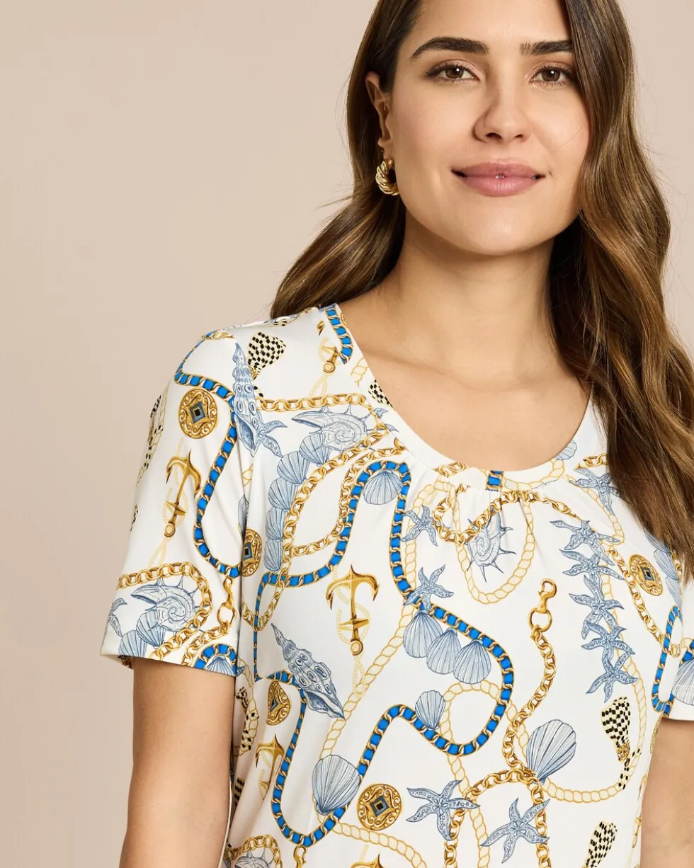 Shirt mit Ketten-Meeresdruck