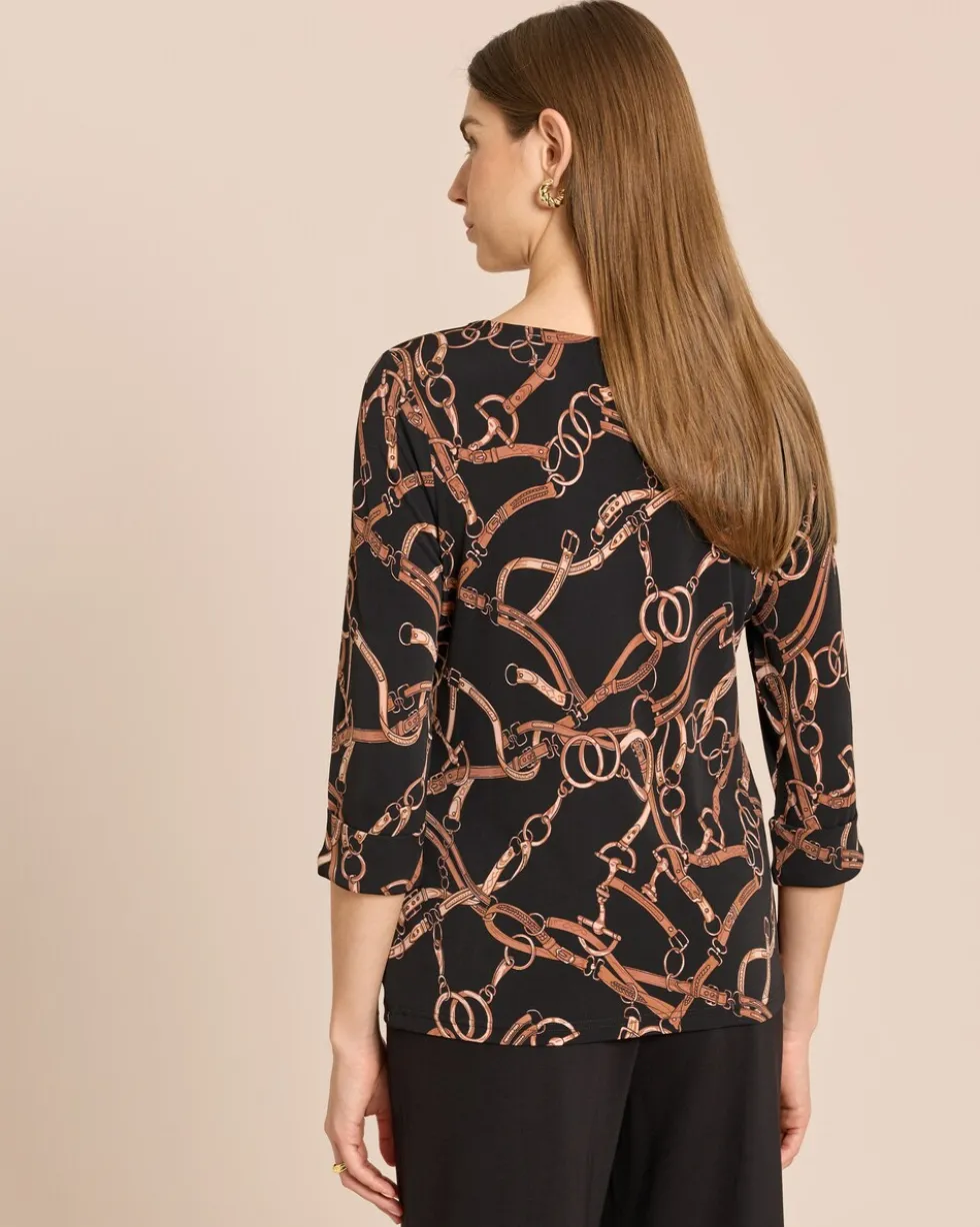 Shirt mit Kettenprint