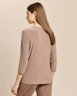Shirt mit Knopfleiste Schmuckknöpfe
