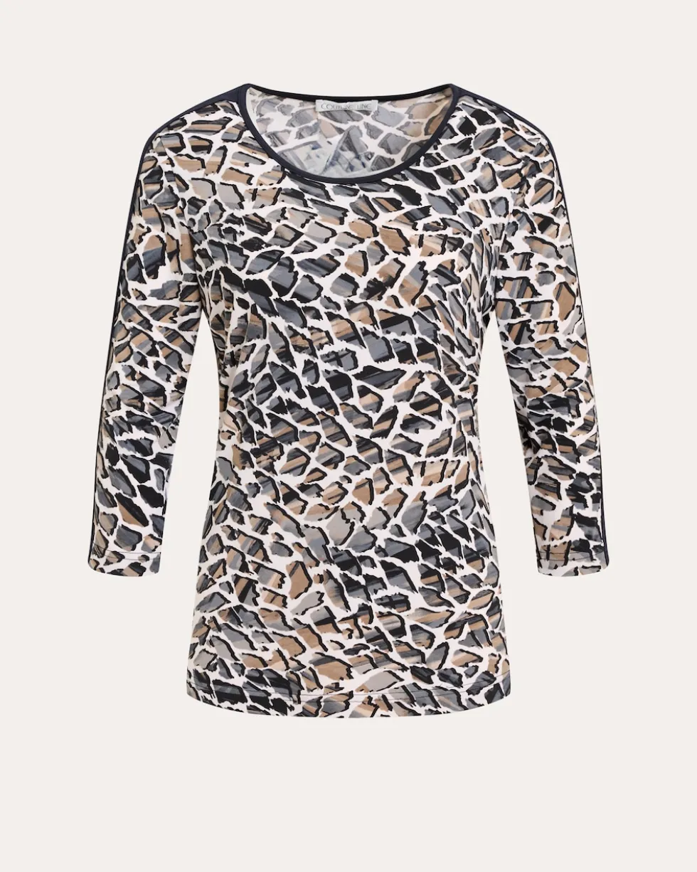 Shirt mit Kontraststreifen