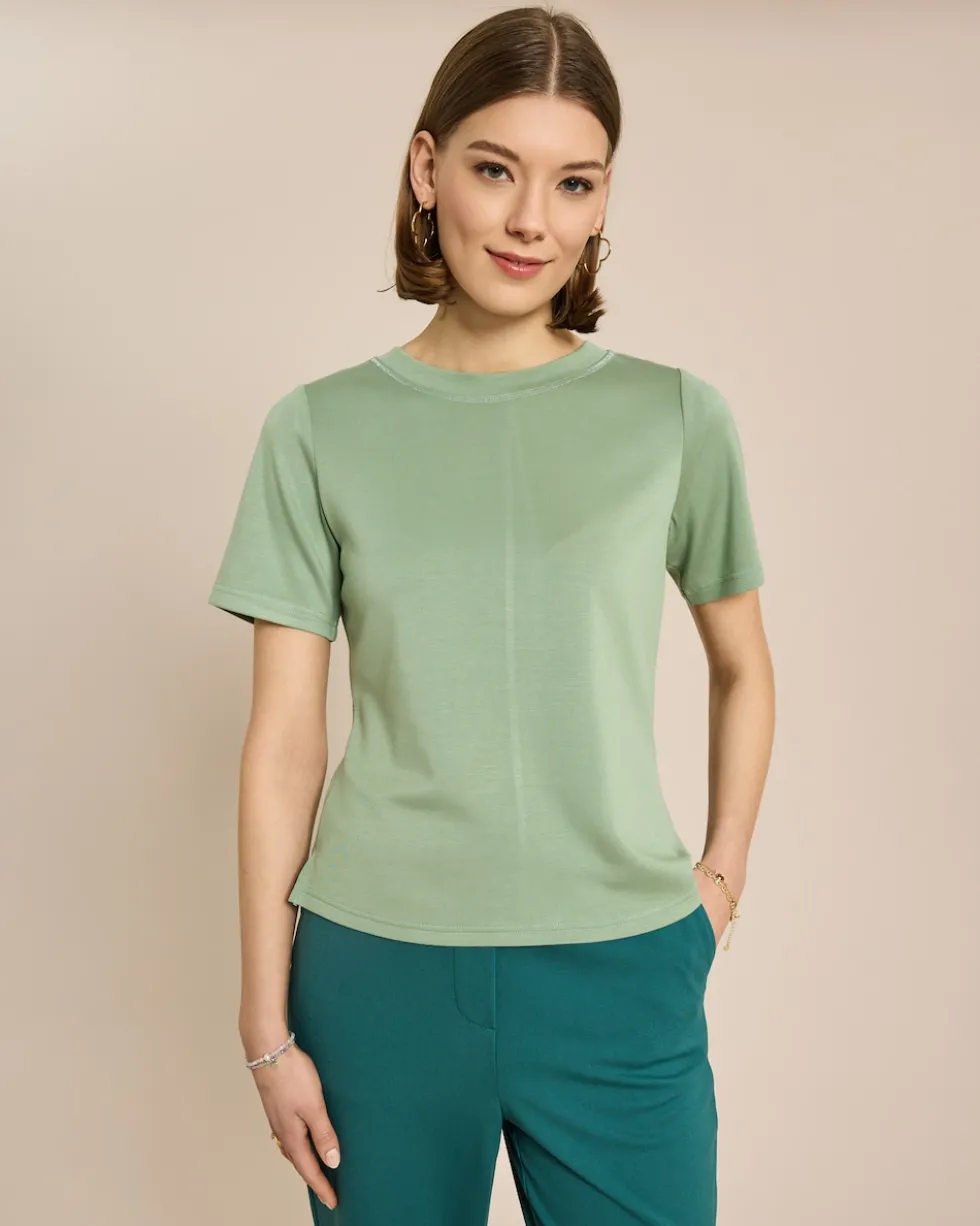 Shirt mit Metallgarn Detail