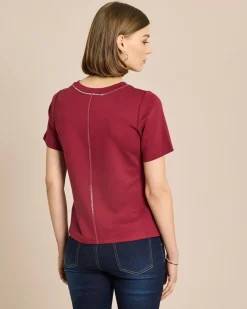 Shirt mit Metallgarn Detail
