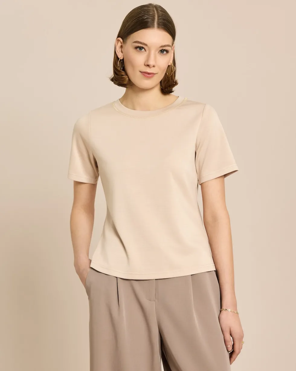Shirt mit Metallgarn Detail