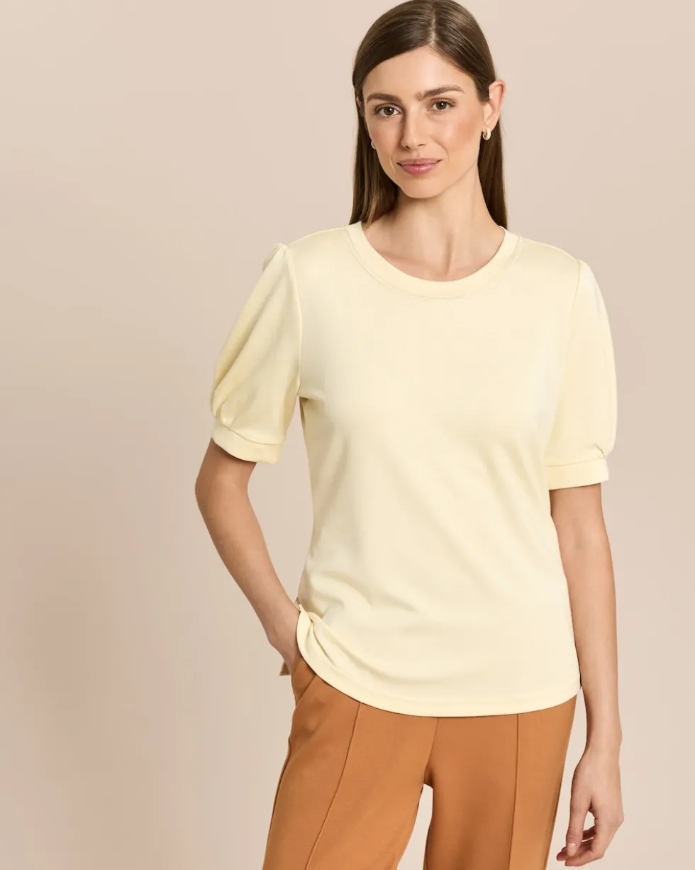 Shirt mit Metallic Garn