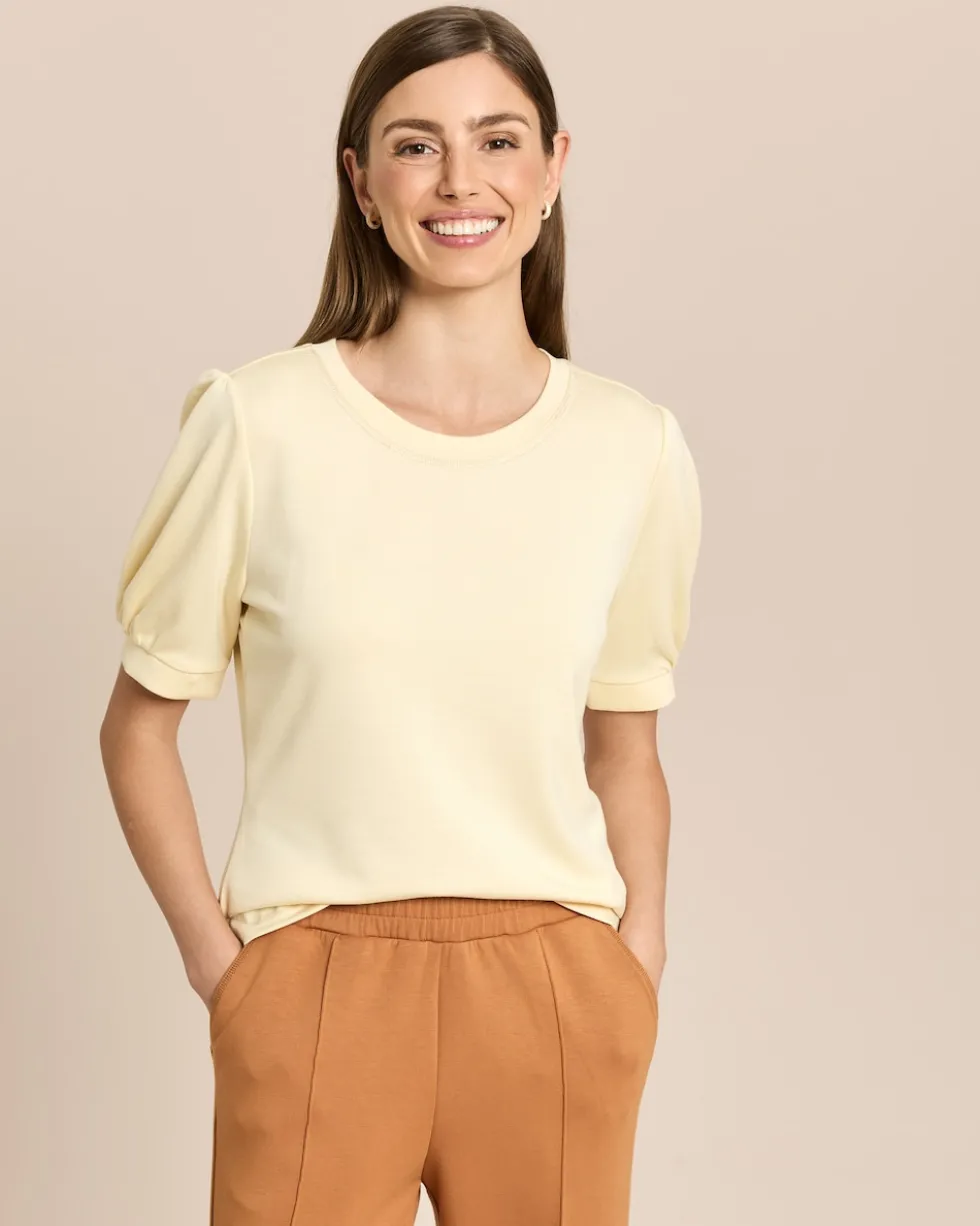 Shirt mit Metallic Garn