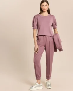 Shirt mit Metallic Garn