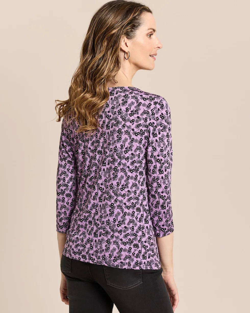 Shirt mit Millefleurs-Druck