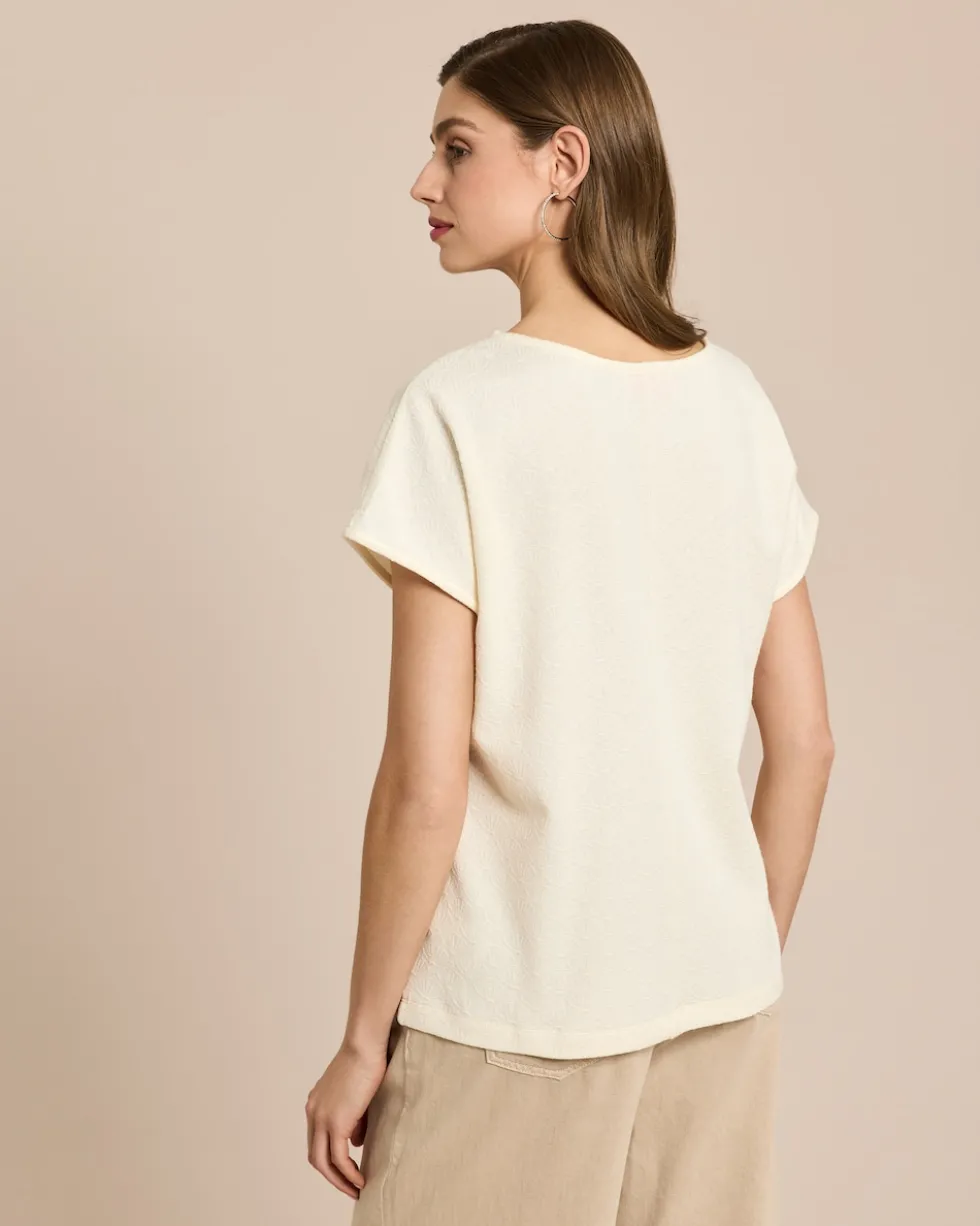 Shirt mit Muschel Jacquard