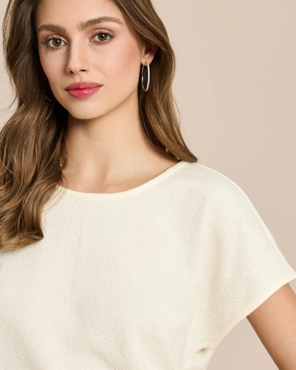 Shirt mit Muschel Jacquard