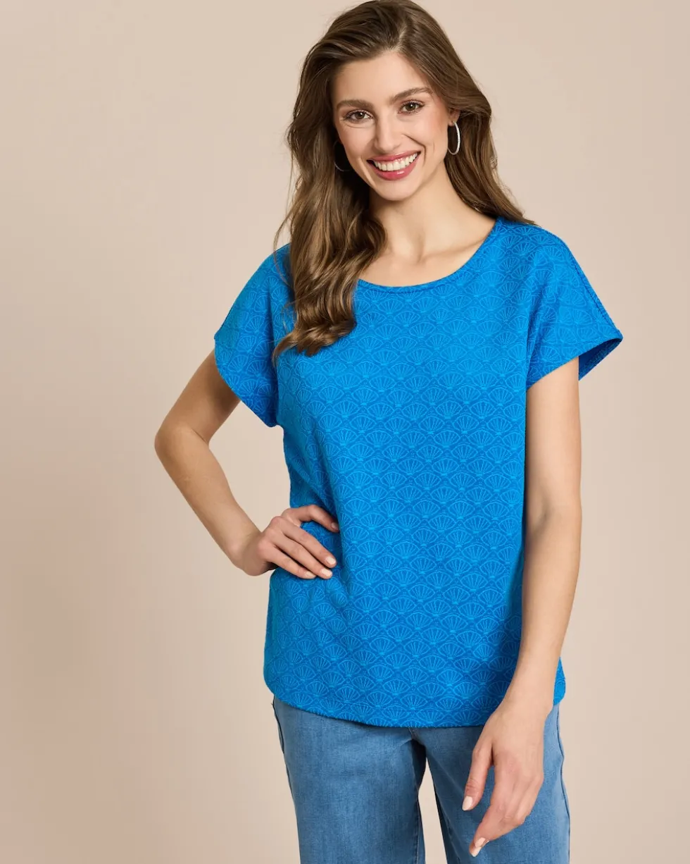 Shirt mit Muschel Jacquard