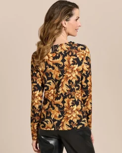 Shirt mit Ornamentdruck und Deko