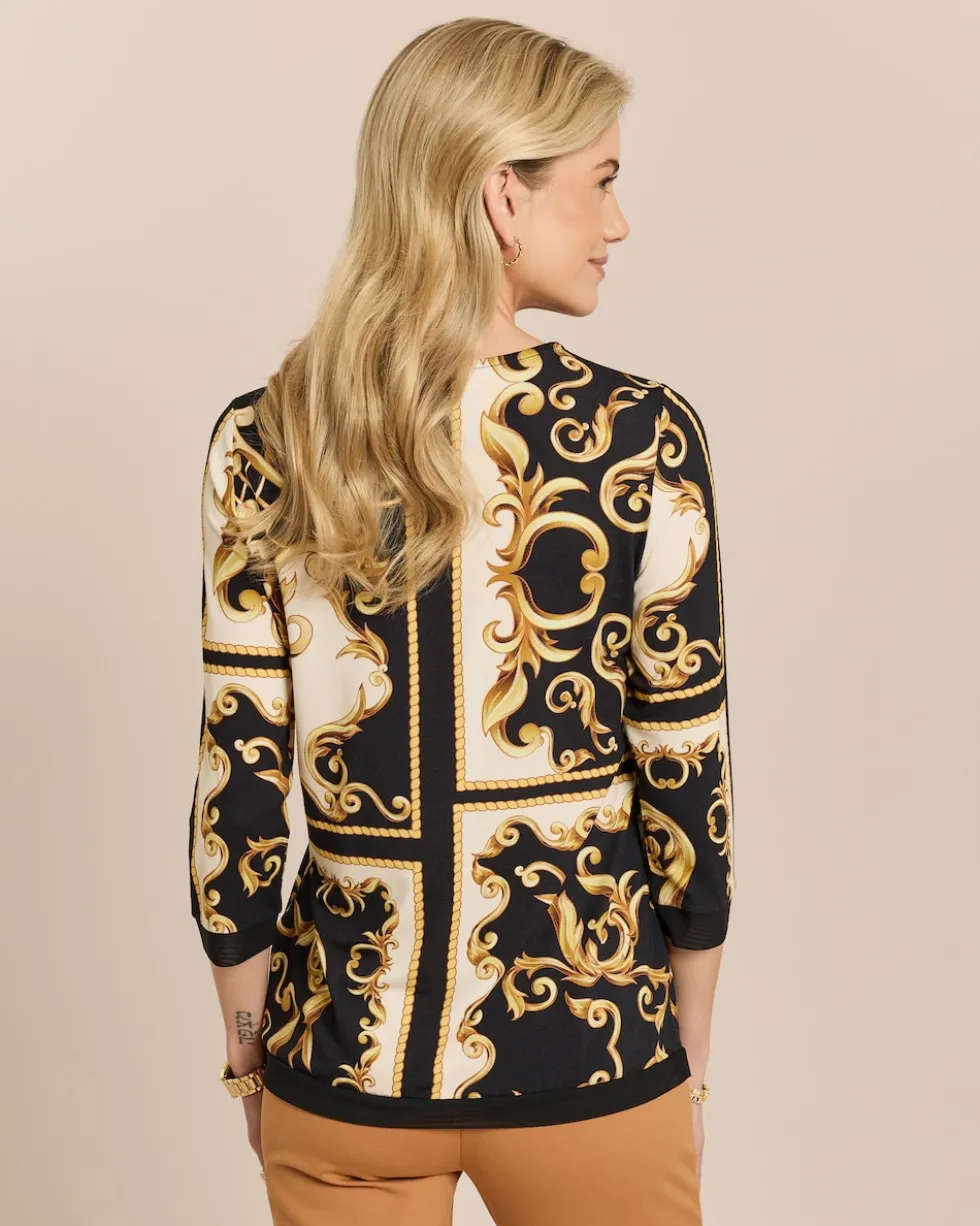 Shirt mit Ornamentprint