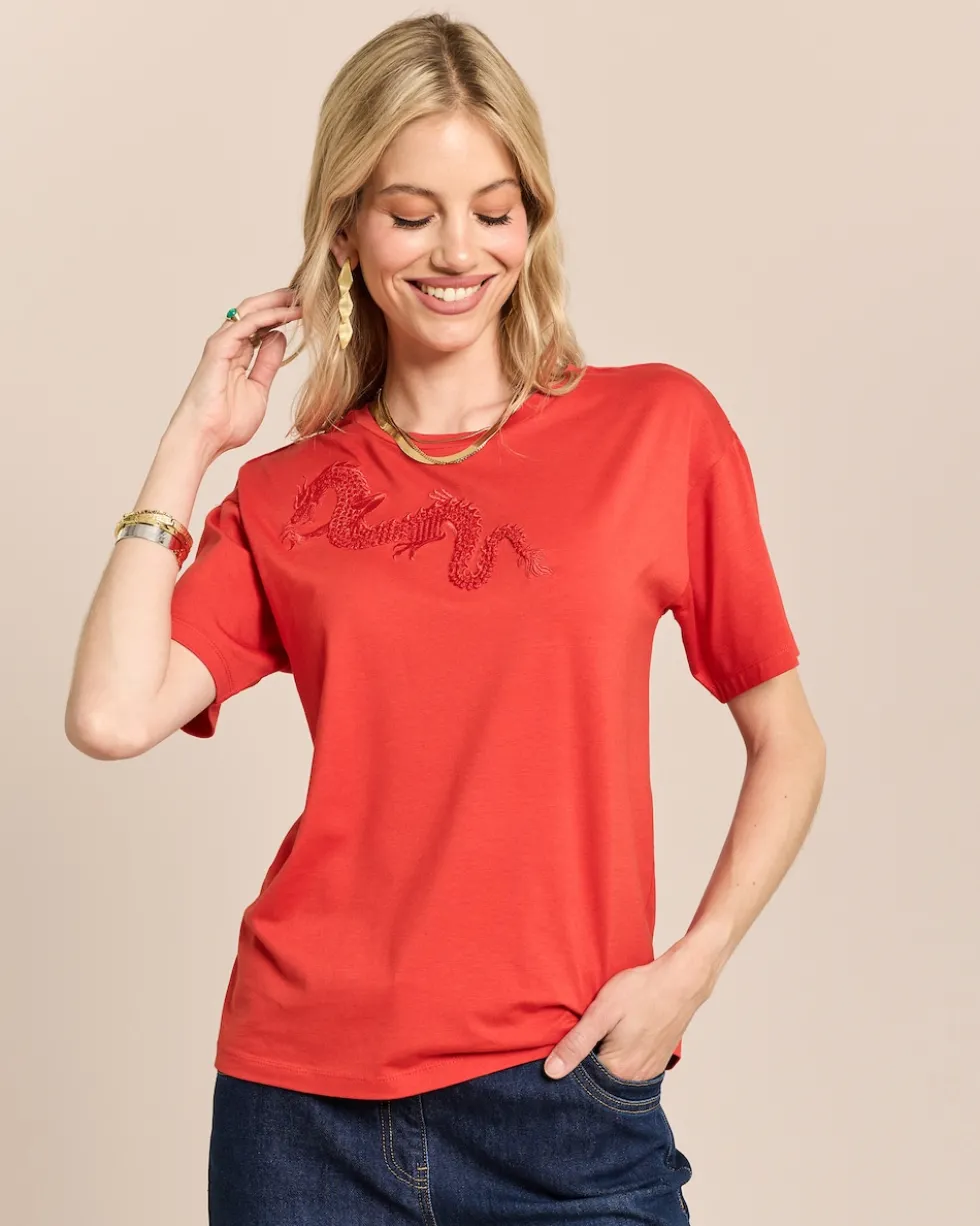 Shirt mit Pailletten-Motiv